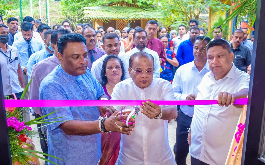 Resource Center and renovated Uva Province Early Childhood Development Building was handed over to the public today