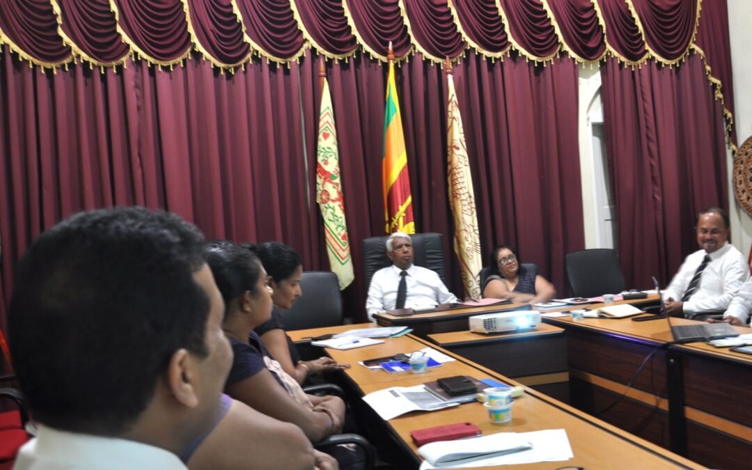 ක්‍රීඩා, සංචාරක සහ ප්‍රවාහන අමාත්‍යාංශවල ප්‍රගති රැස්වීම