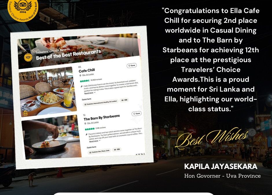 Travelers’ Choice awards